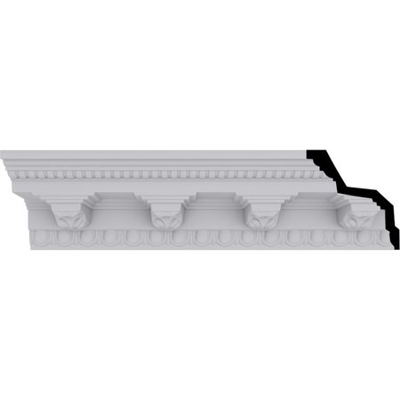 Ekena Millwork 3 7/8"H x 3 5/8"P x 5 3/8"F x 94 1/2"L Attica Crown Moulding MLD03X03X05AT